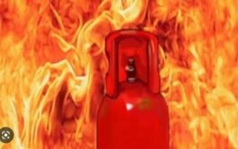 Gas cylinder blast :